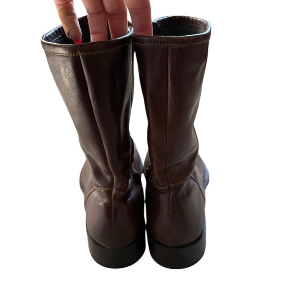 Cole Haan Men’s Brown Leather Zip Boots Size 11.5 M excellent condition - Picture 7 of 11